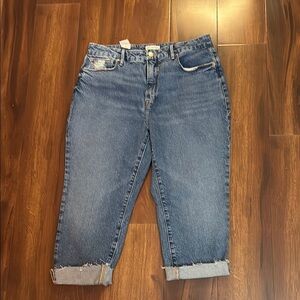 GOOD AMERICAN Blue Women's Cropped Jeans Size 10/30